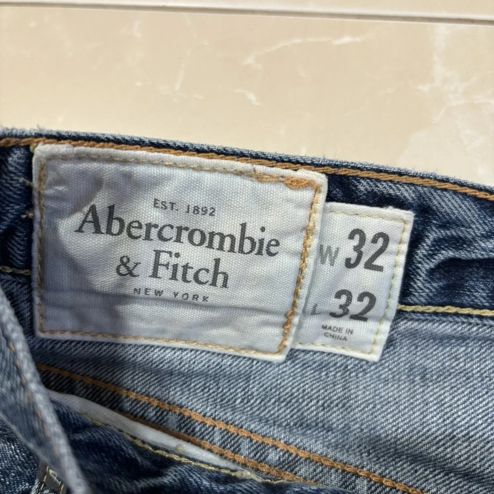 Vintage Abercrombie Fitch Kilburn Low Rise Boot Cut Jeans Men's 32x30 Blue Y2K